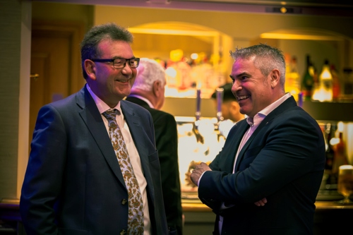 Richard with Cohort 4 patron Craig Tracey.