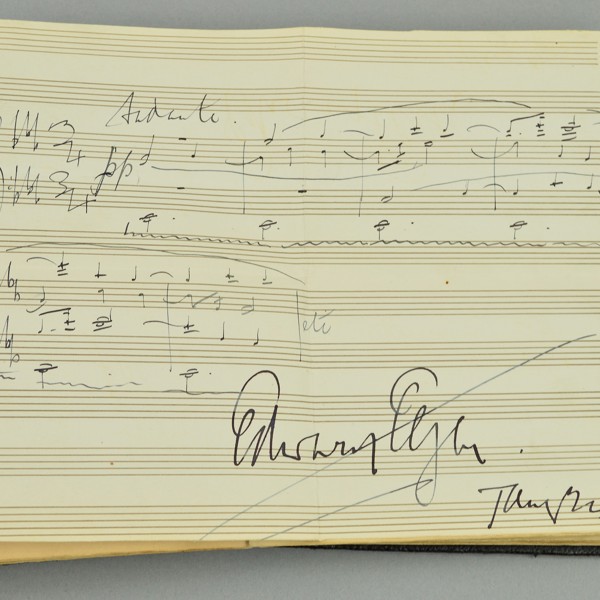 Signed Sir Edward Elgar Andante Manuscript Sold £5,400