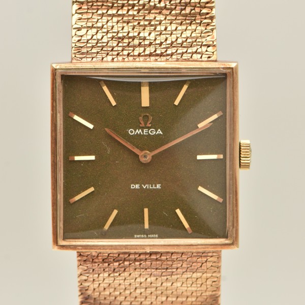 9Ct Gold Omega De Ville Bracelet Watch Sold £1,450