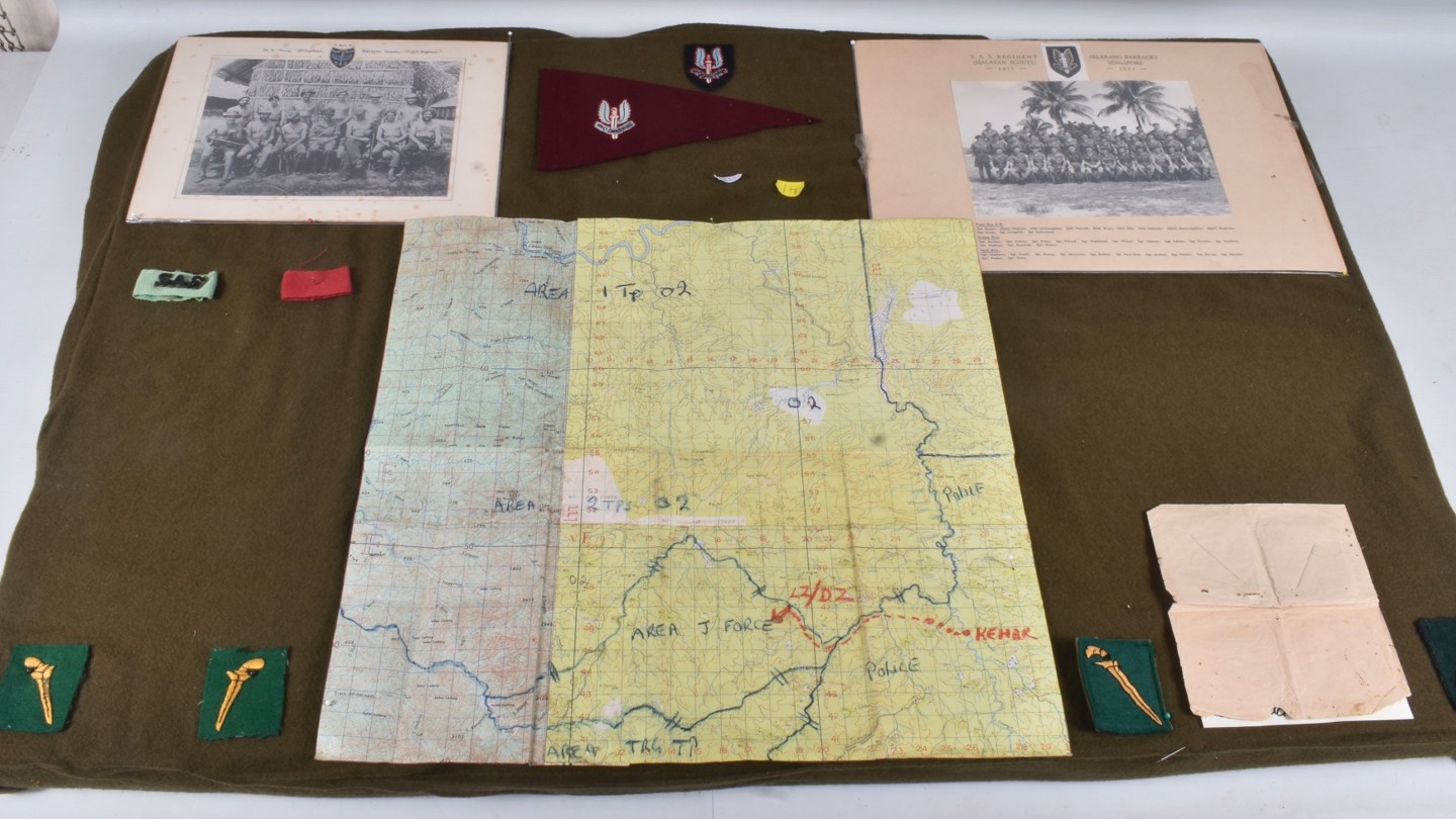 Special Forces SAS Items Malayan Crisis Insignia Photos Sold £1,600