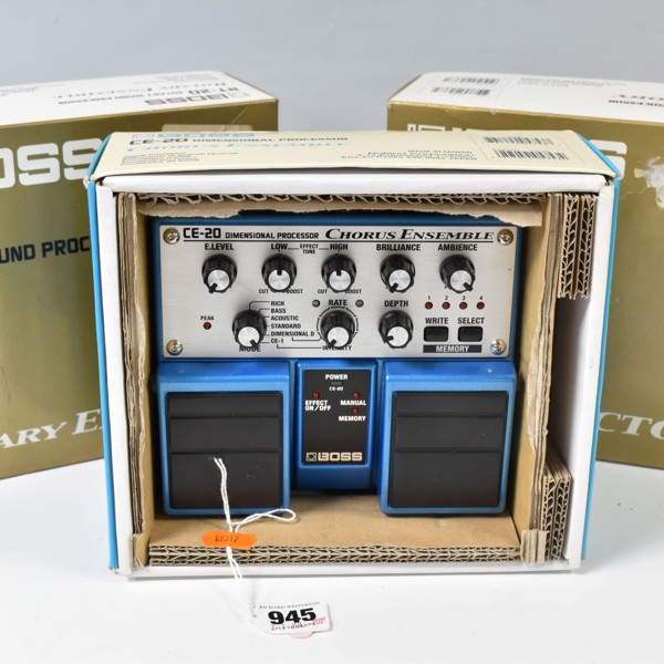 Three Boxed BOSS Guitar Effects Processors Sold £260