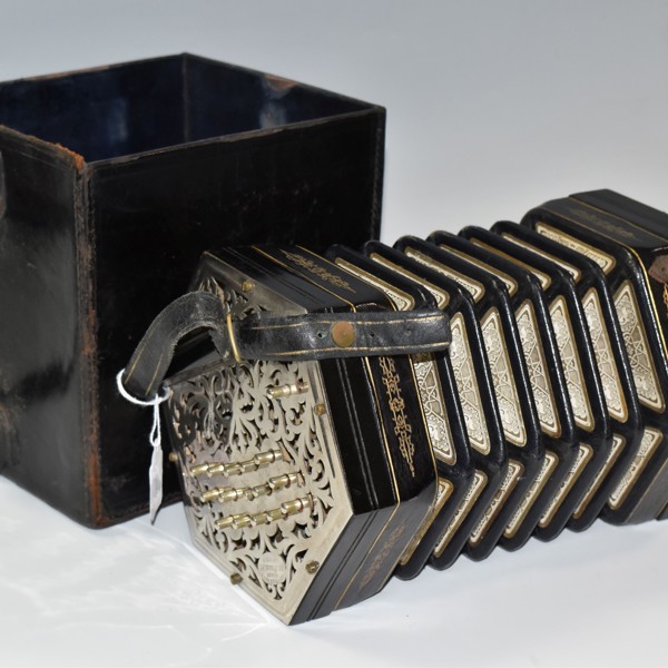Early C20th Jeffries Bros Boxed Concertina Sold £4,000