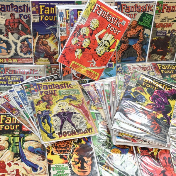 Collection Of Fantastic Four Marvel Comics Sold £560