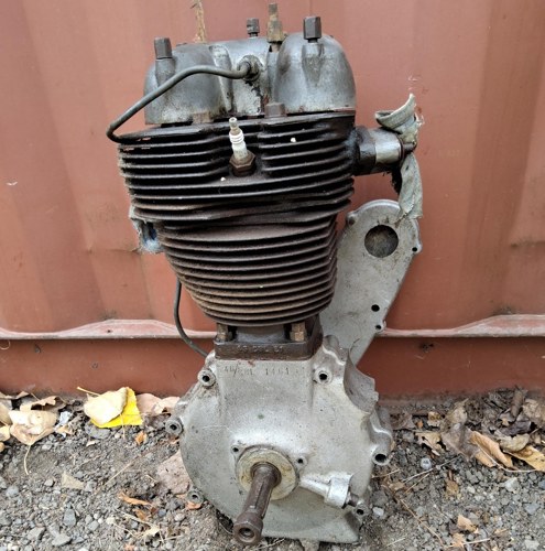 The rare Matchless engine stamped 1946.