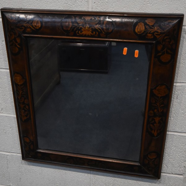 17Th Or 18Th Century Dutch Burr Walnut Cushion Mirror Sold £1,250