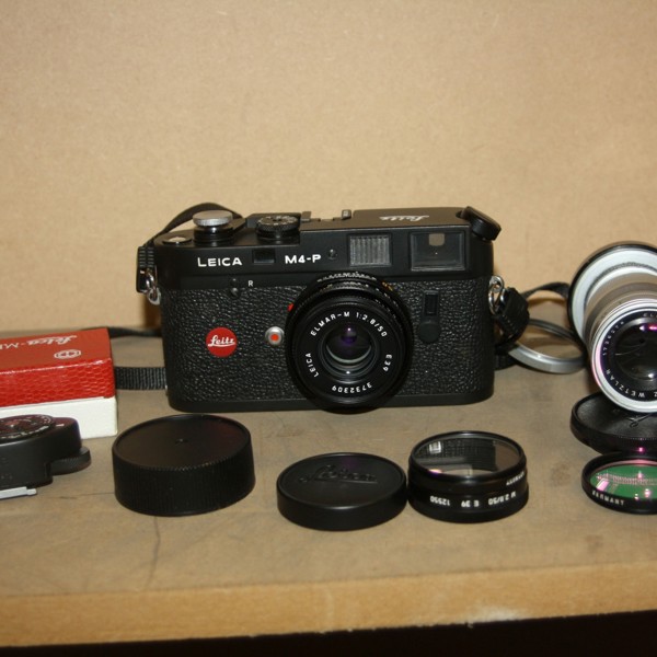 Leica M4P Film Camera With Elmar Lenses And MR Meter Sold £1,700