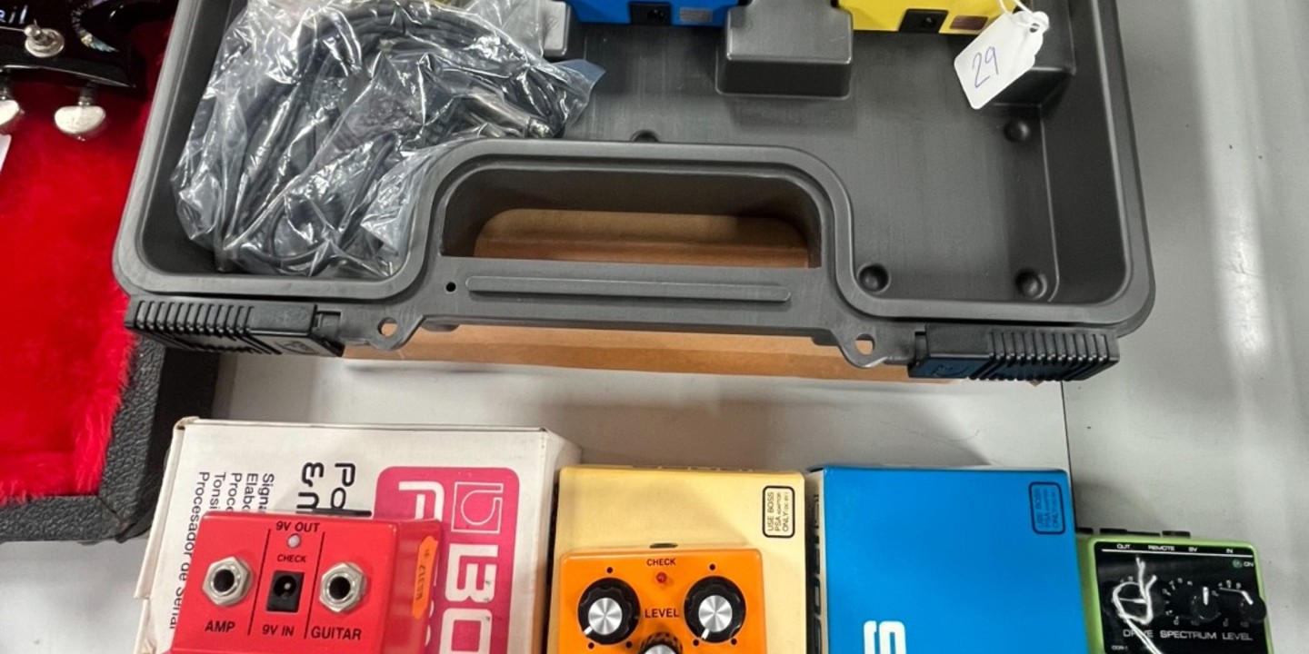 Some Of The BOSS Pedals Including A Made In Japan PSM 5