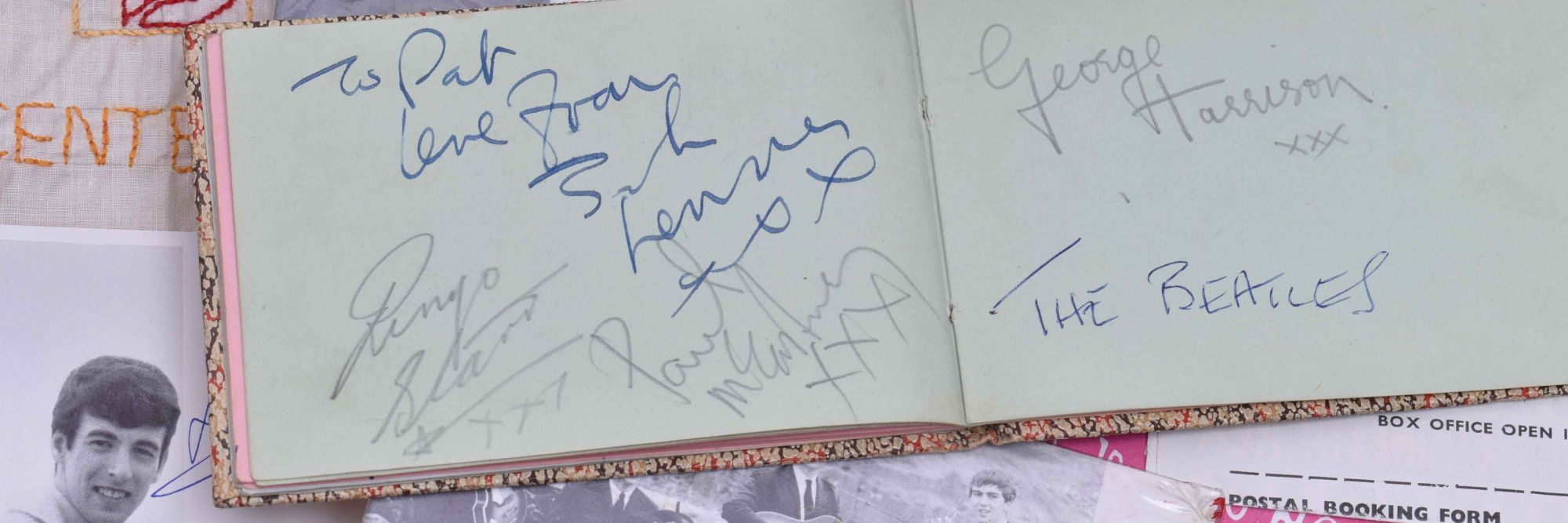 Beatles Autographs Page Banner