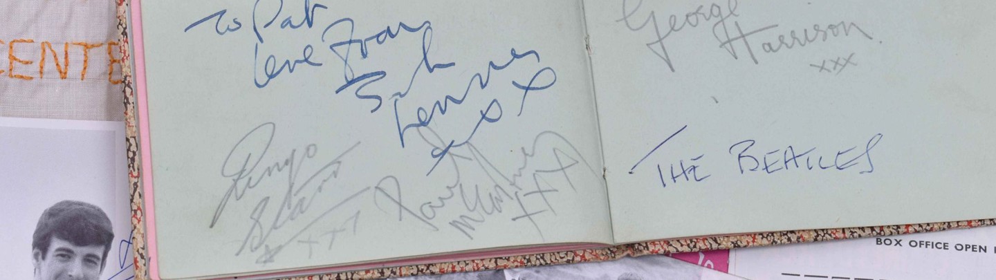 Beatles Autographs Page Banner