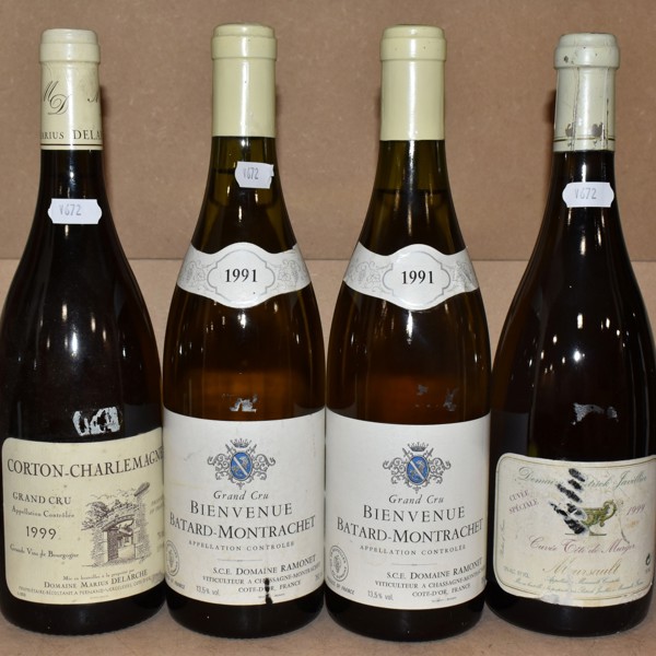Four Bottles Of White Burgundy Sold £680