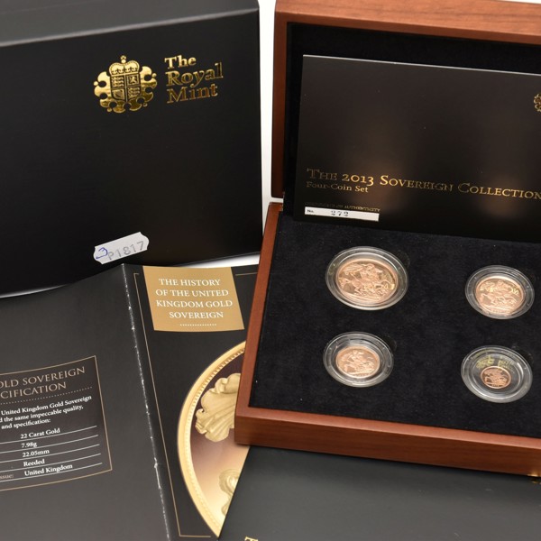 Royal Mint 2013 Proof Sovereign Collection Sold £1,800