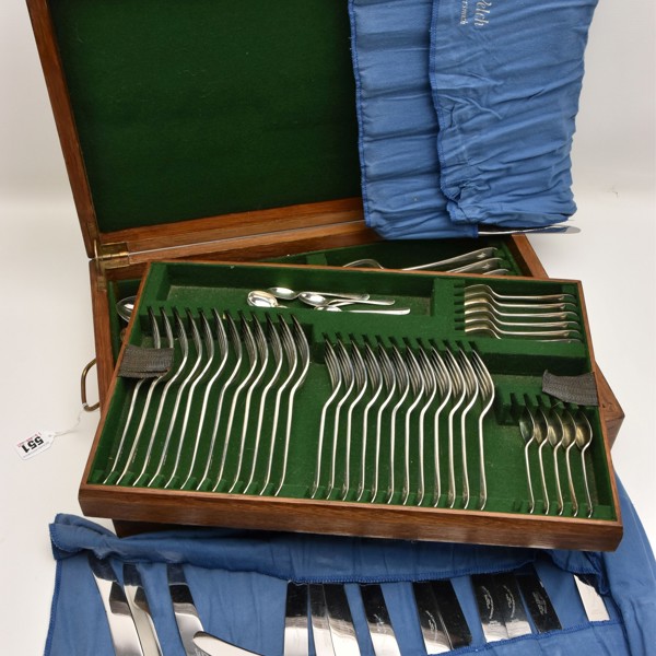 Canteen Of Silver Cutlery By Cooper Brothers & Sons Sheffield 1932 Sold £2,300