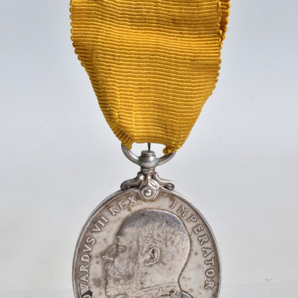 King Edward VII Imperial Yeomanry Long Service Medal Obverse Sold £500