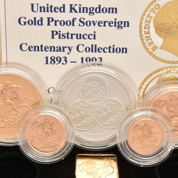 Royal Mint UK Gold Proof Sovereign Pistrucci Centenary Collection £6,400