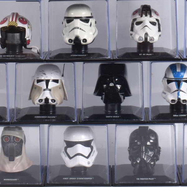 Complete Run 1 160 Deagostini Lucasfilm Star Wars Helmet Collection Models Sold £240 (Detail)
