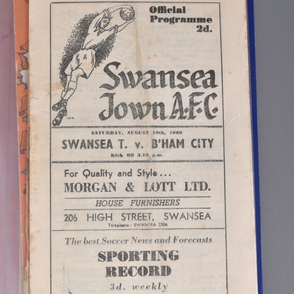 Swansea City Football Programmes 1950 To 1953 Sold £400 Web