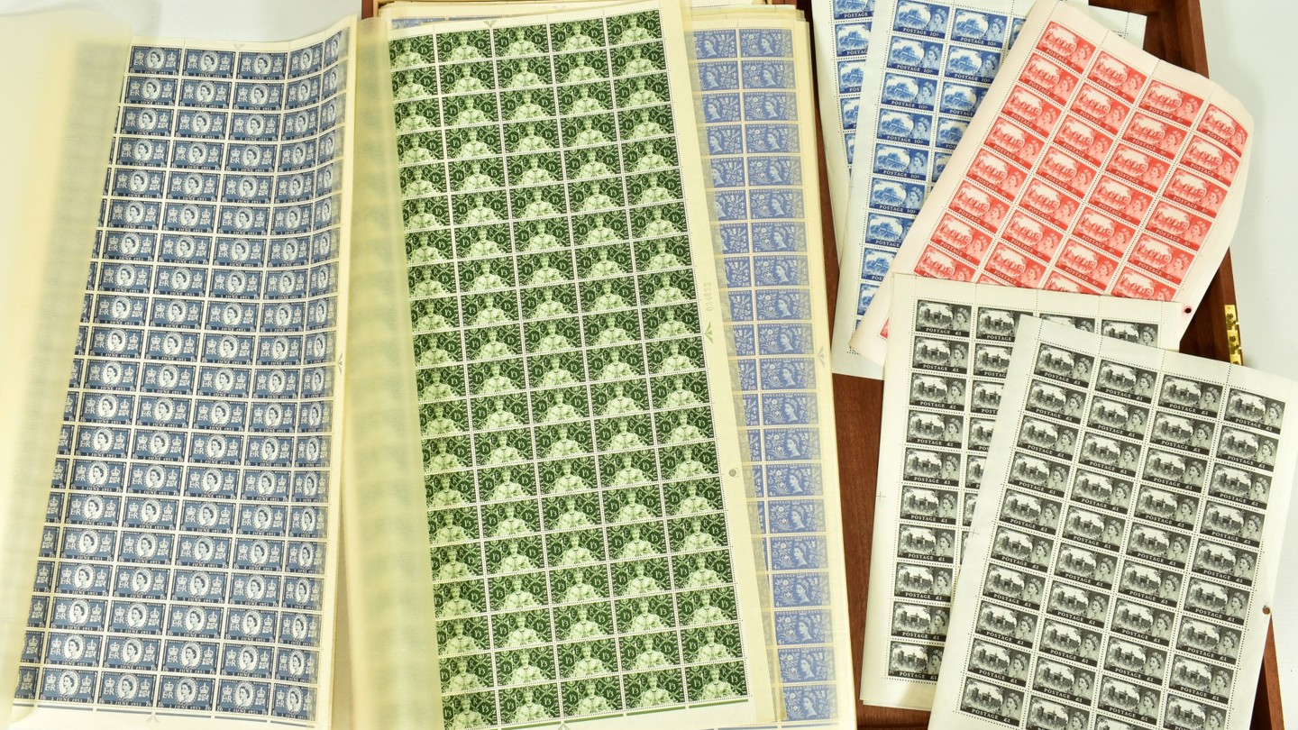 160 Complete Sheets 1950S 1960S Stamps