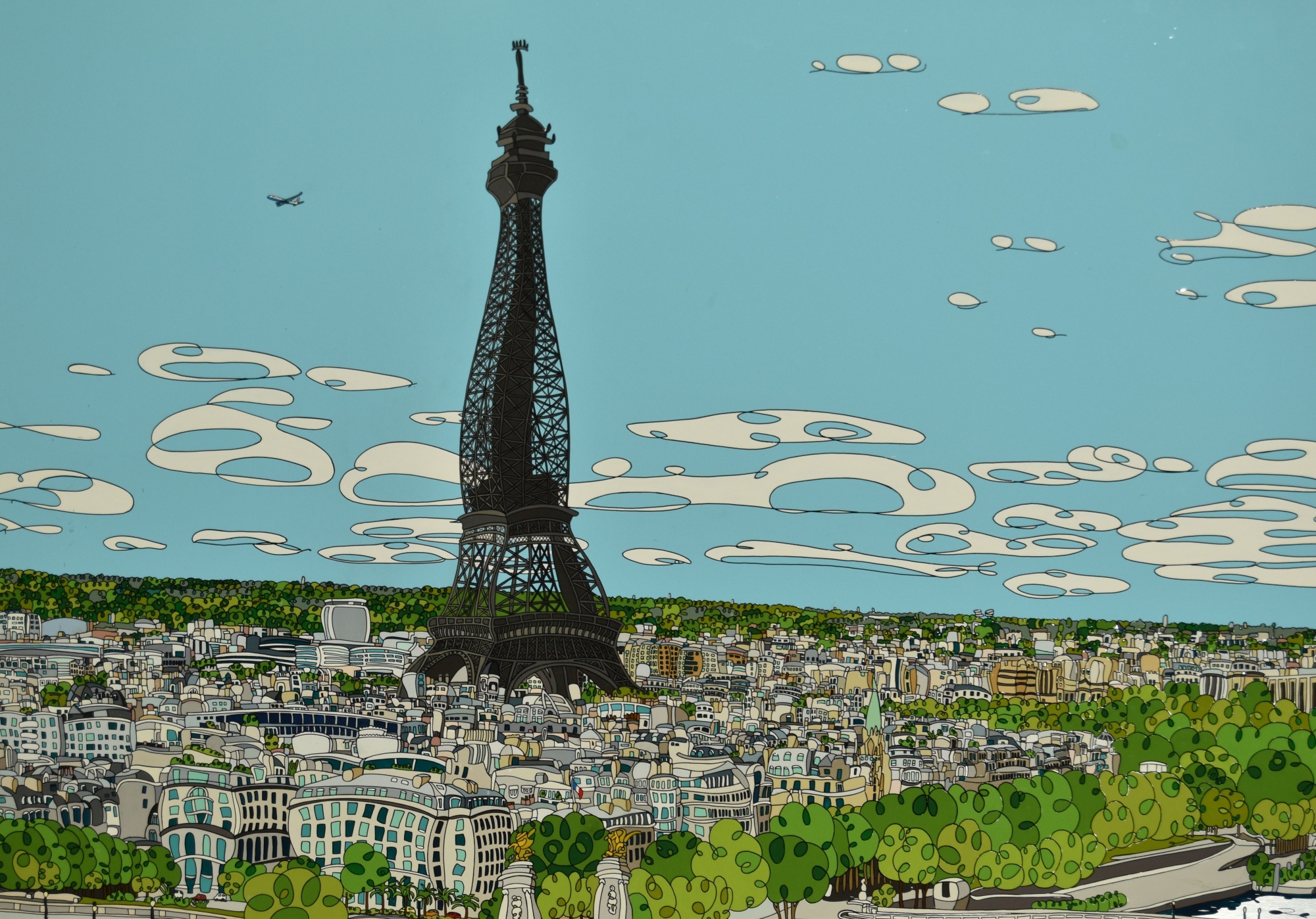 'The City Of Love', oil on aluminium by Dylan Izaak sold £900.jpg