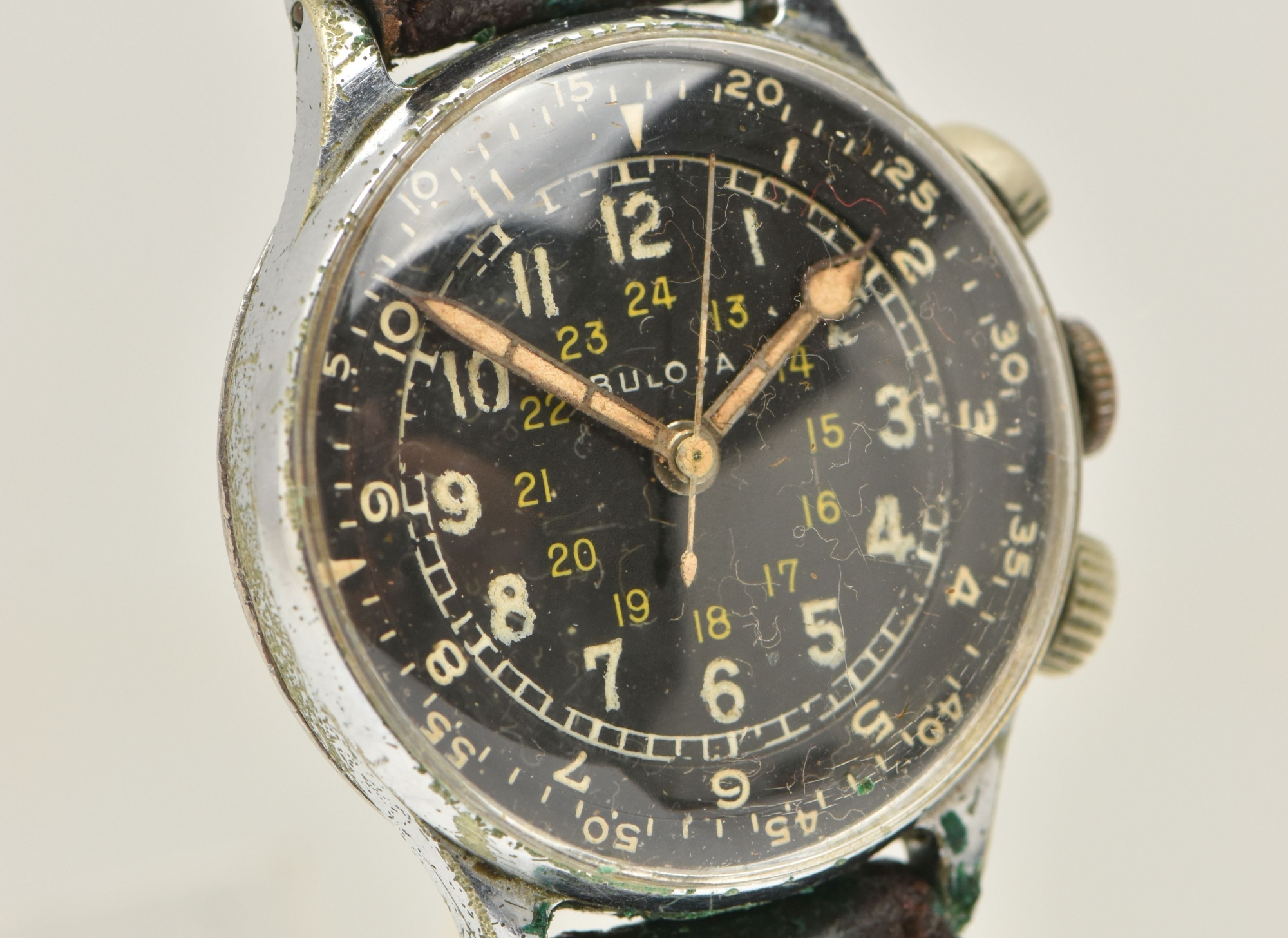 WW2 US Air Force Military Bulova A 15 Pilot's Watch Hero