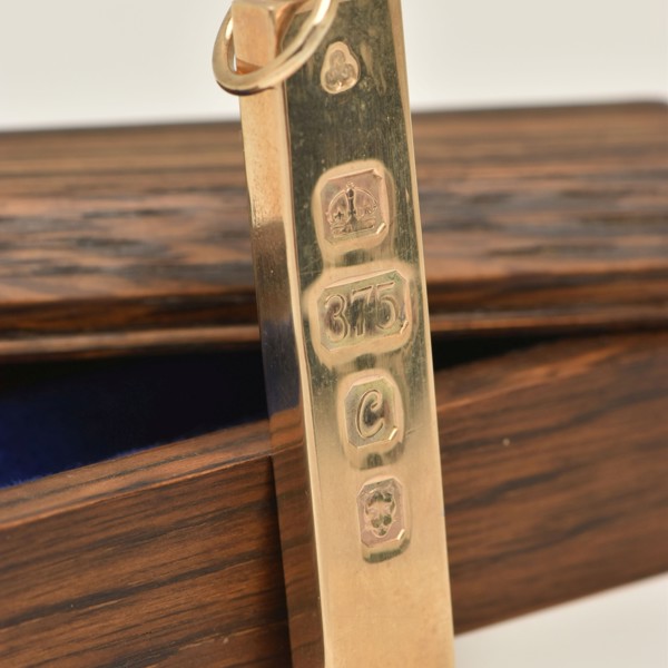 Boxed Heavy 9Ct Gold Ingot Pendant London 1977 Sold £1,250