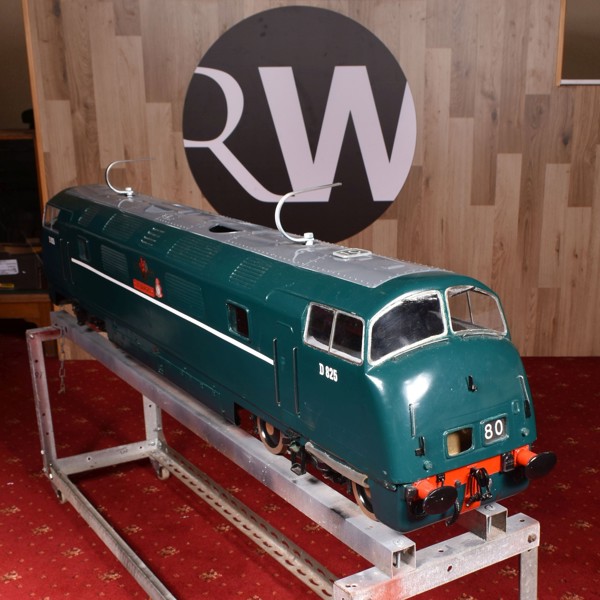 5Ins Scale Battery Powered Model Of Warship Class Locomotive 609 Squardon Sold £1,500