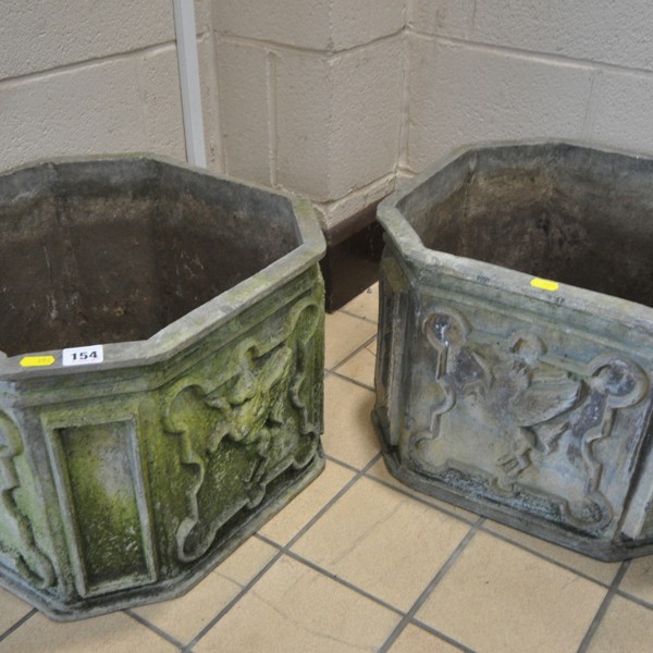 Pair Of Lead Planters Sold £580
