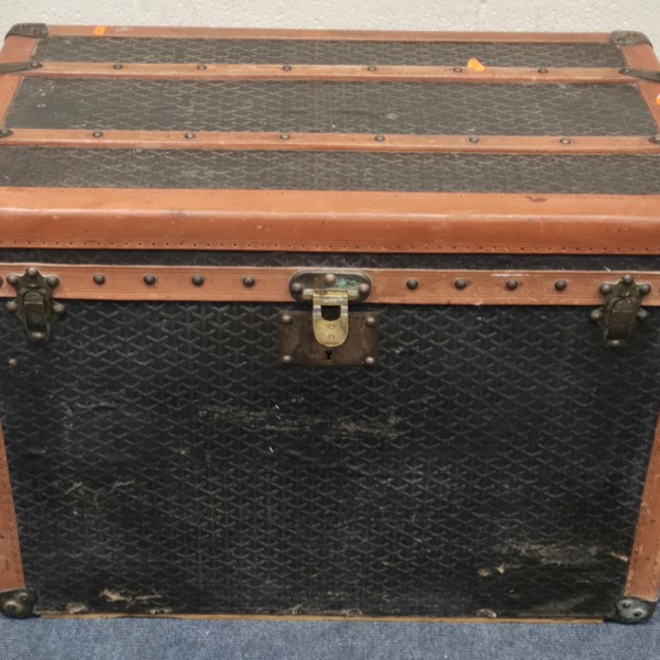 Malles Goyard Steamer Trunk Sold £800