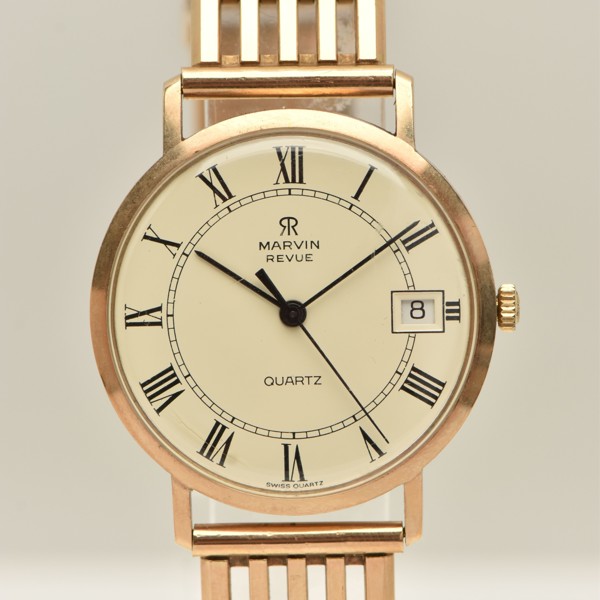9ct gold Marvin Revue quartz watch sold £900.jpg