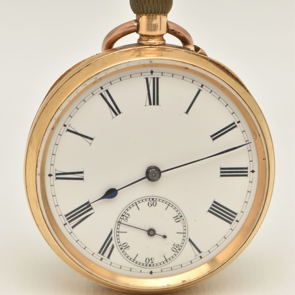 18Ct Gold Manual Wind Open Face Pocket Watch Sold £1,350