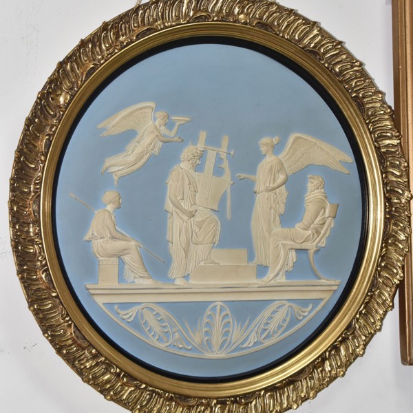 C19th Wedgwood Blue Jasperware Plaque Sold £1,350