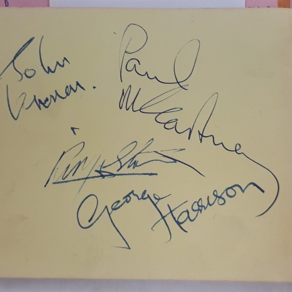 Beatles Autographs 1965 Sold 7 400