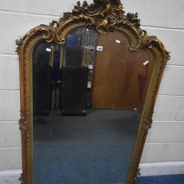 C19th Gilt Wood Over Mantel Mirror Sold £420