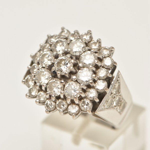 Diamond Cluster Ring Sold £1,500