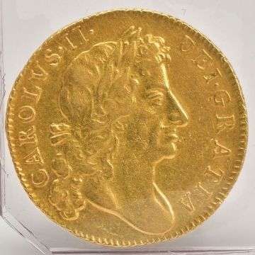 A Charles II gold coin from 1680. Sold at £2,700.
