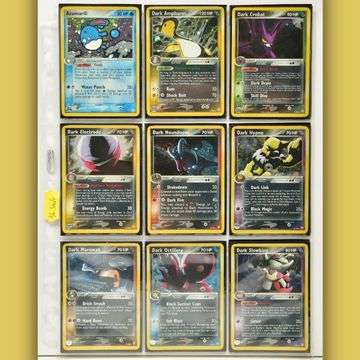 A page from Lot 36, a Complete EX Team Rocket Returns set, which sold at £10,500.