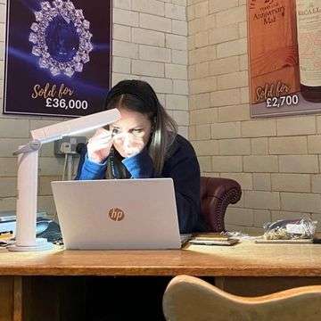 Jewellery valuer Lisa Spence had a busy morning at Burton on Monday.