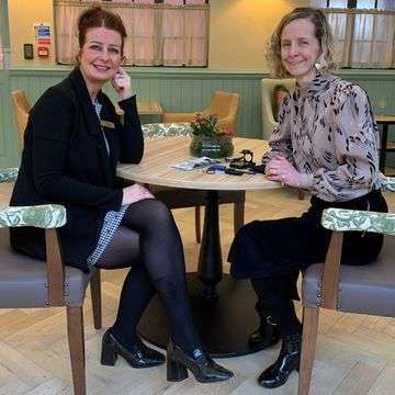 From left: Lorraine Shannon, customer relationship manager at Blossomfield Rose care home and jewellery valuer Louise Ludlam-Snook BA (Hons) DGA FGA.