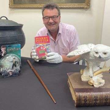 Auctioneer Richard Winterton says it will be a magical moment when the rare Harry Potter book goes under the hammer in Lichfield.
