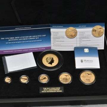 This gold proof coin set commemorating Concorde sold for £4,800.