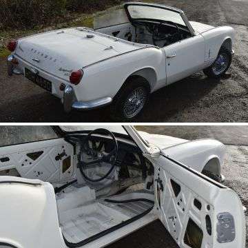 1966 Triumph Spitfire 4 Mark 2 sports car rebuild project