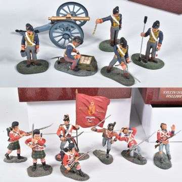 A small selection of figures from the collection of Napoleonic soldiers.